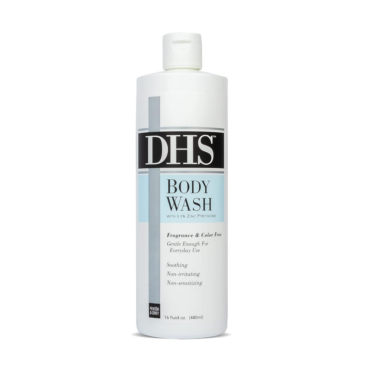 DHS Body Wash Mild Cleanser, Unscented, 16 Oz